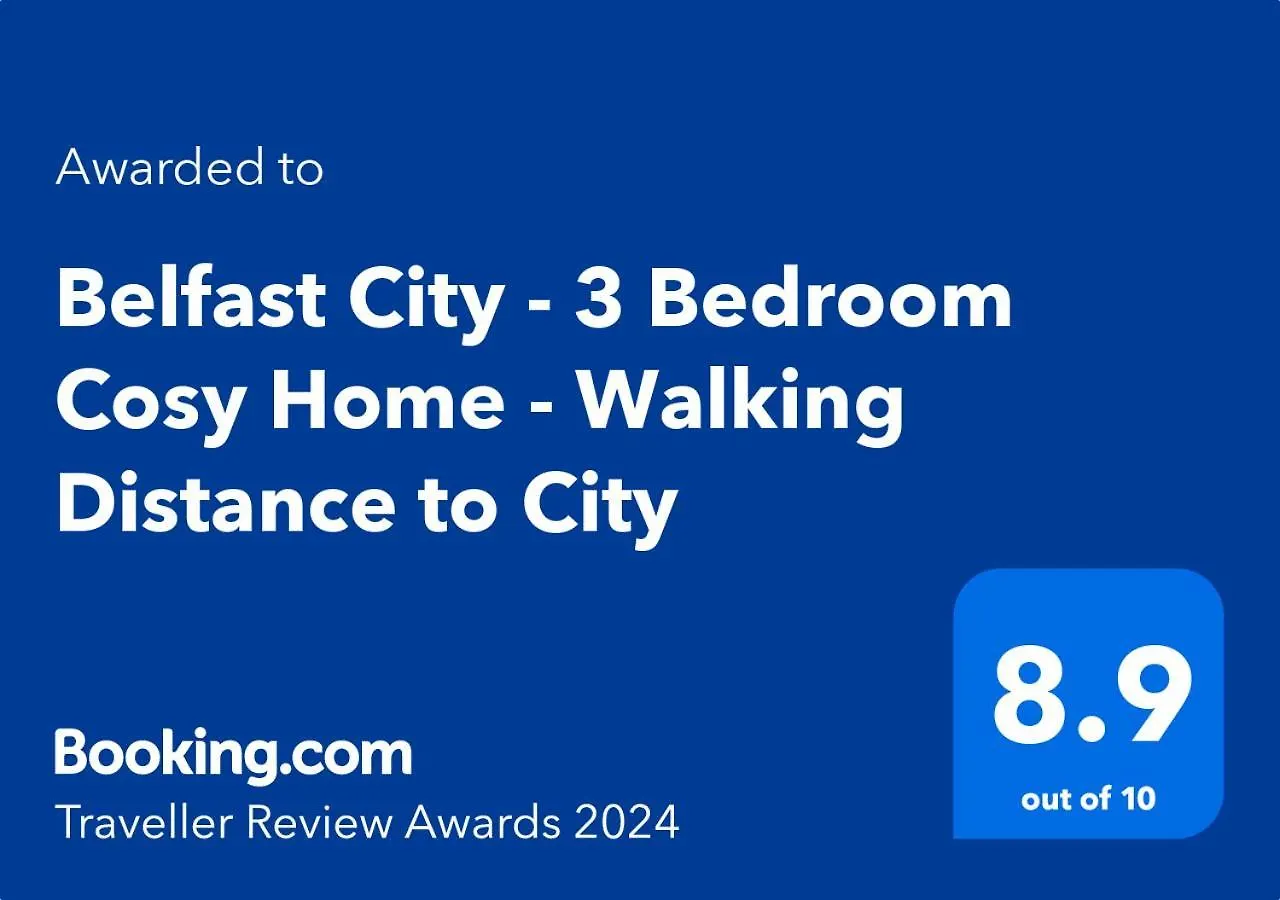 Belfast City - 3 Bedroom Cosy Home - Walking Distance To City